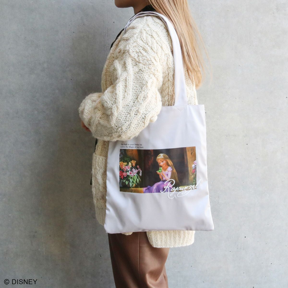 DISNEY COLLECTIONラプンツェル/サテンフォーカストート シルバー