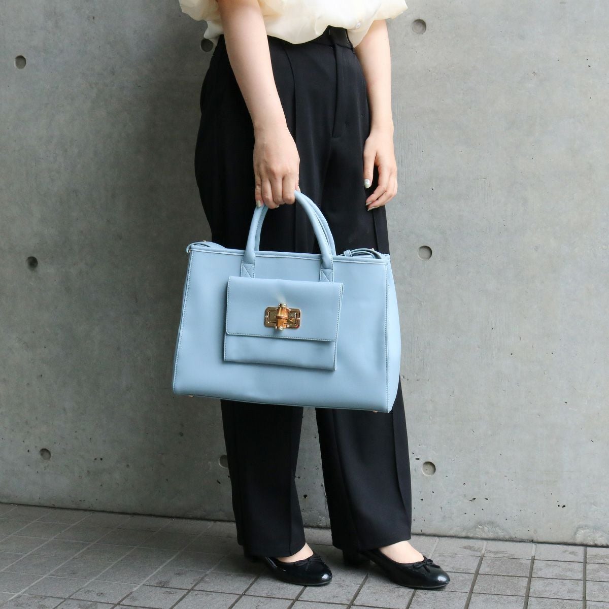 ACCOMMODEバンブーファンクションバッグ グレージュ | ショルダー
