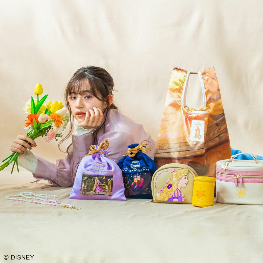 DISNEY COLLECTIONラプンツェル/ビーズブレイドストラップ イエロー