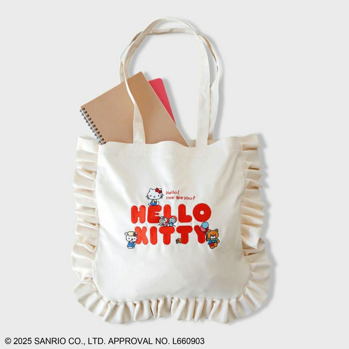 sanrioHELLO KITTY / フリルトート アイボリー | トートバッグ