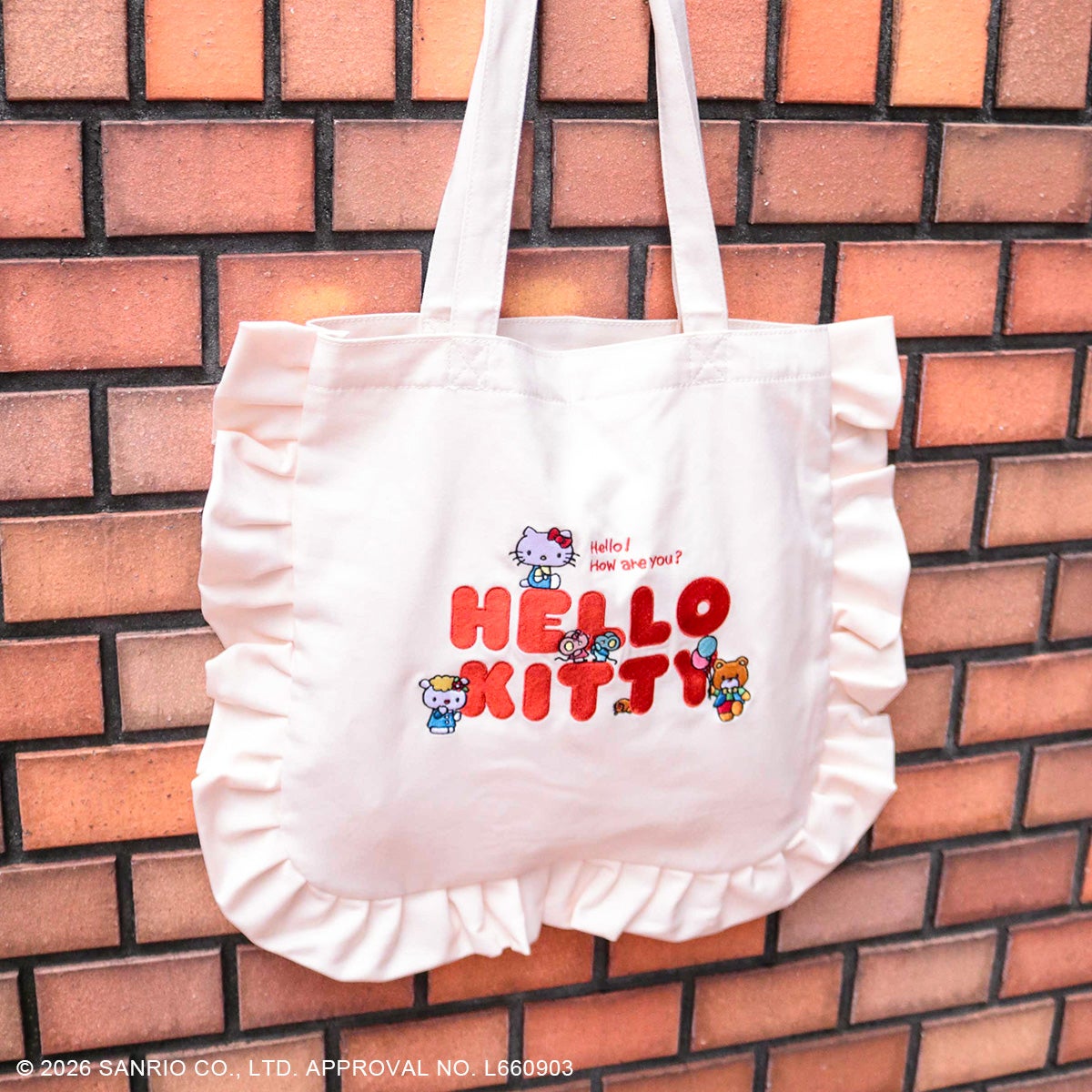 sanrioHELLO KITTY / フリルトート アイボリー | トートバッグ