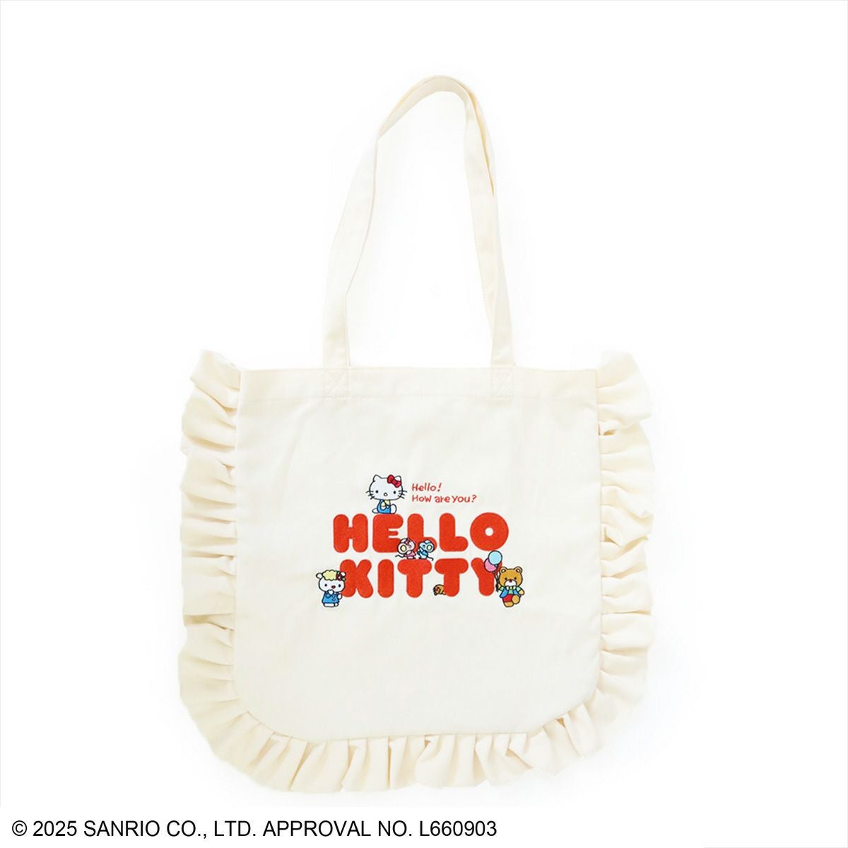 sanrioHELLO KITTY / フリルトート アイボリー | トートバッグ