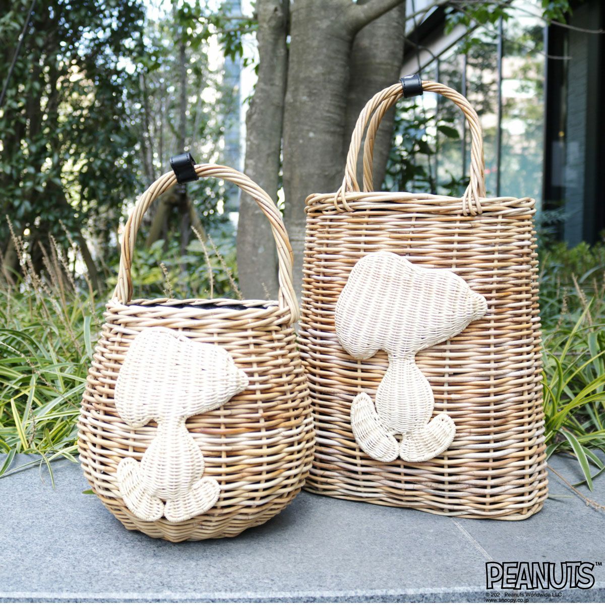 SNOOPYSNOOPY/Arurog basket S ナチュラル | カゴバッグ | アコモ