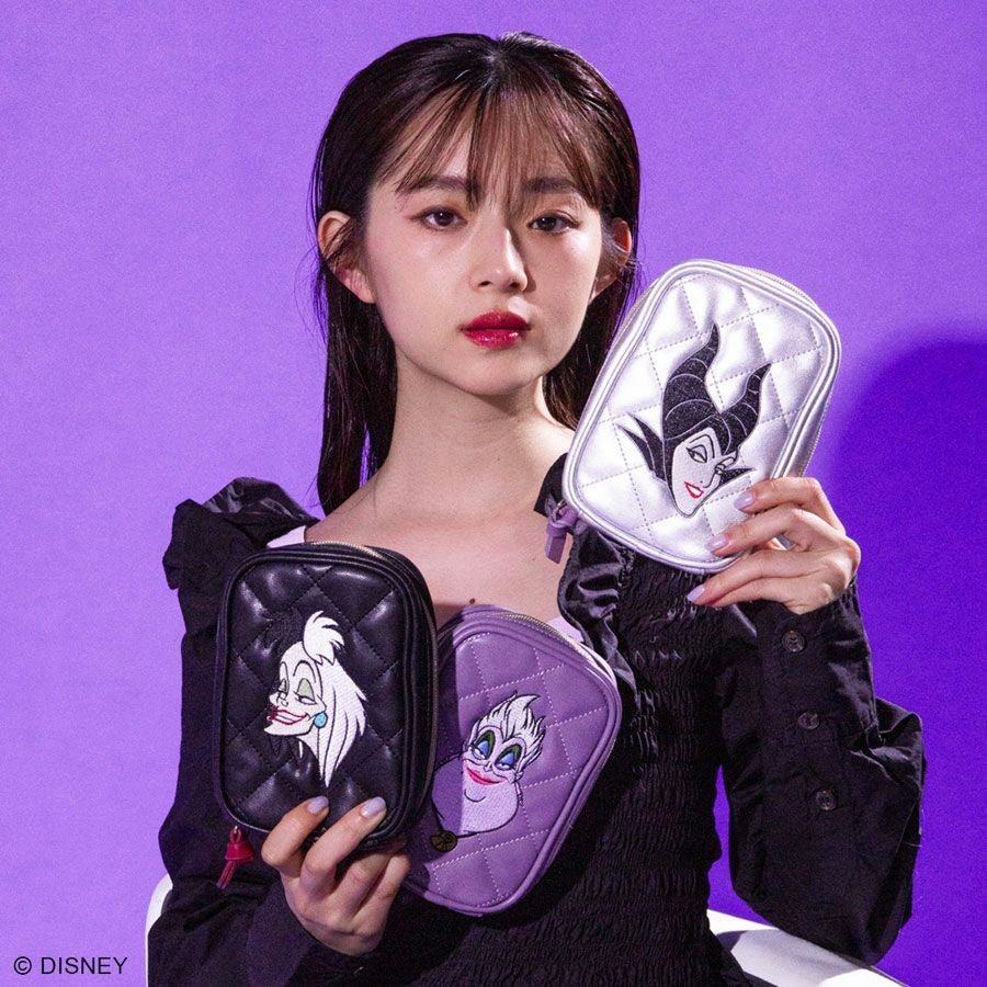 DISNEY COLLECTIONディズニーヴィランズ/キルティングフェイスポーチ