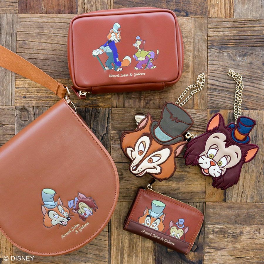 DISNEY COLLECTIONピノキオ/パッチワークダイカットポーチチャーム