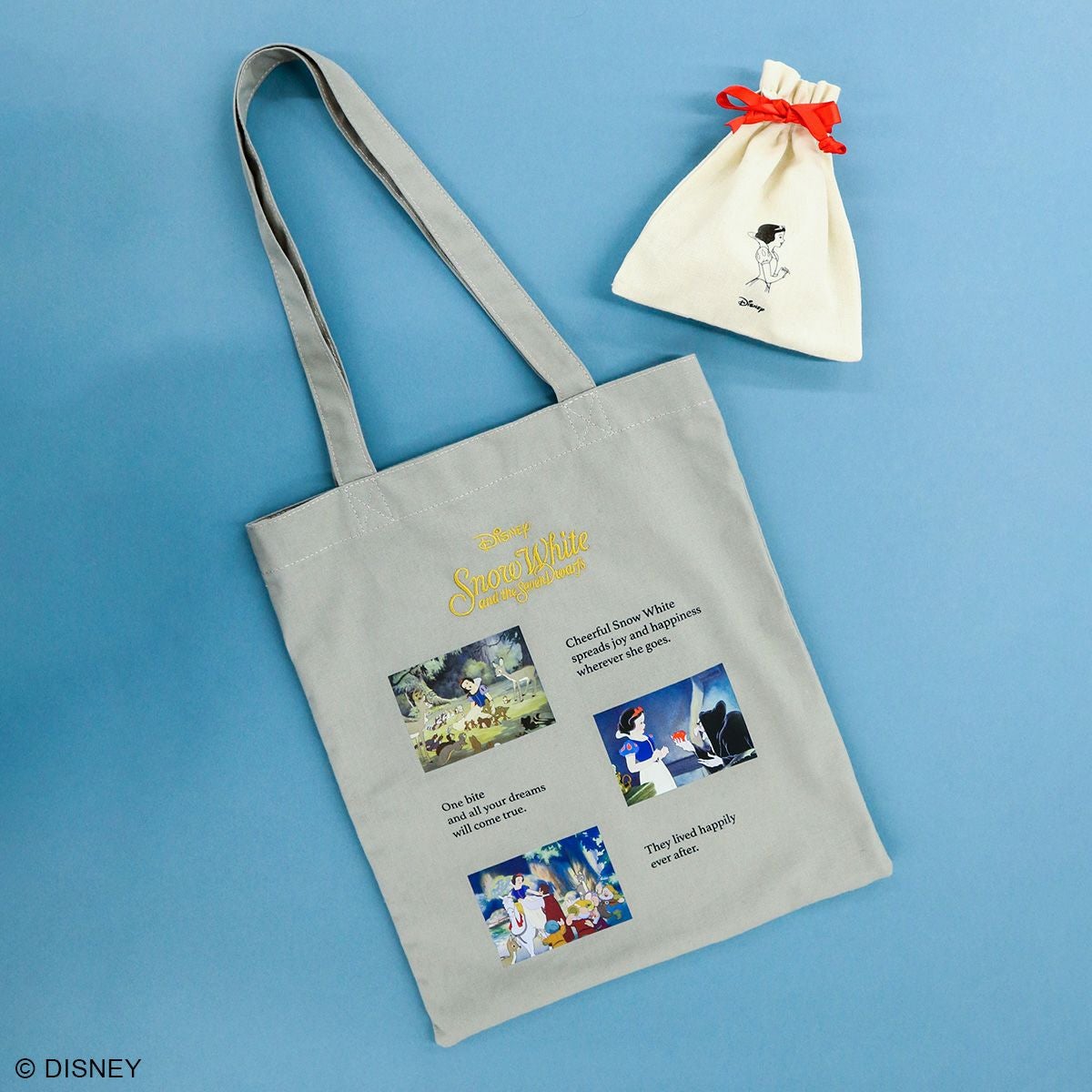希少　あちゃちゃむ×白雪姫　コラボ　ディズニー　白雪姫　カゴバック DISNEY COLLECTIONディズニー/キャンバスキンチャクポーチ 白雪姫