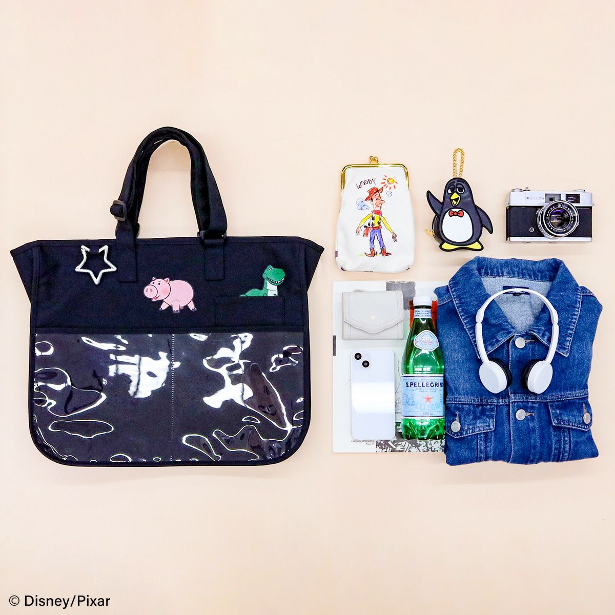 DISNEY COLLECTIONトイ・ストーリー/マルチポケットトート ブラック