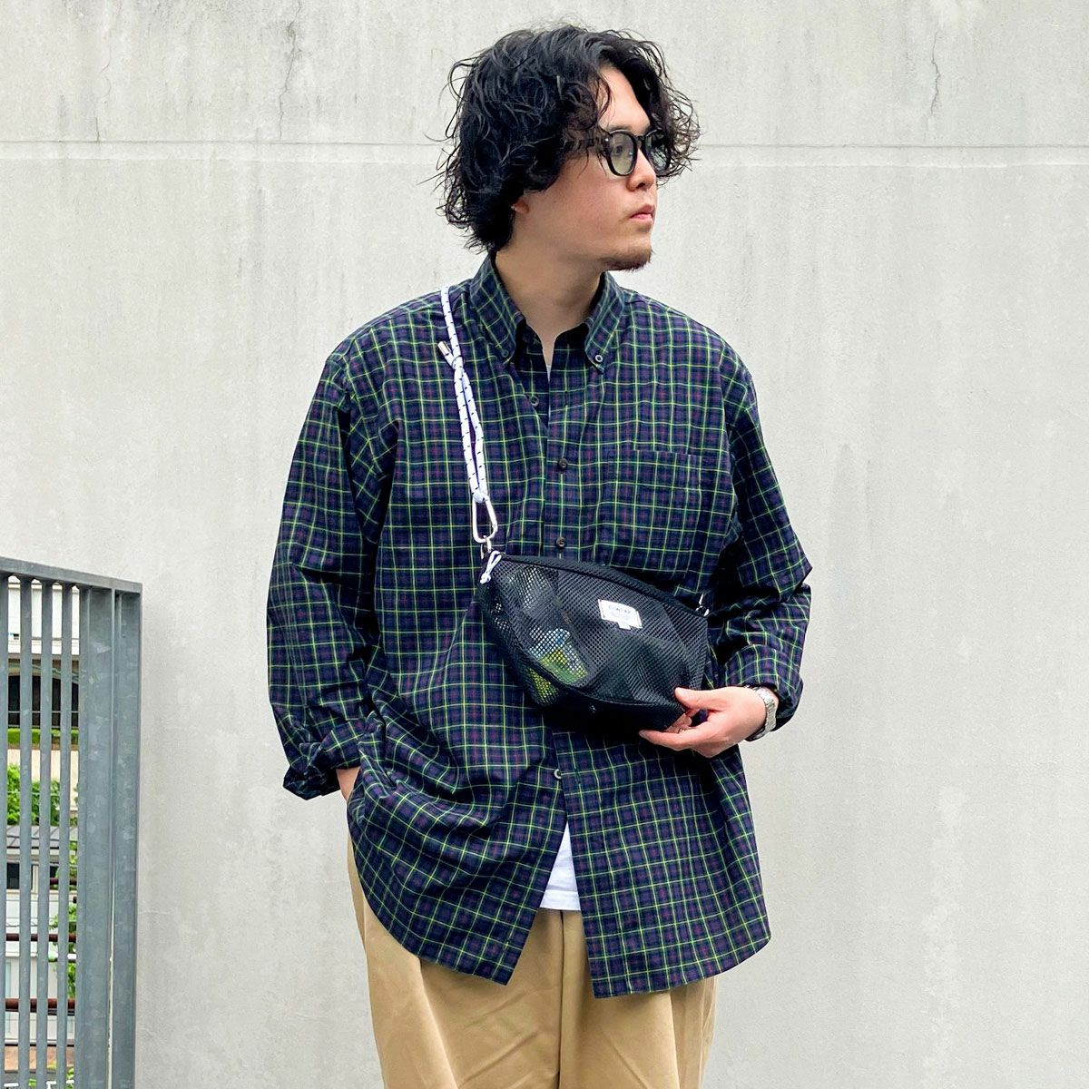 ACCOMMODEカラップメッシュショルダー ブラックペッパー | ショルダー