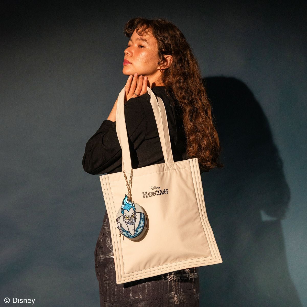 ヘラクレスバッグ　win　サインいり　brightwin2gether DISNEY COLLECTIONヘラクレス/グラフィックトートバッグ ブルー