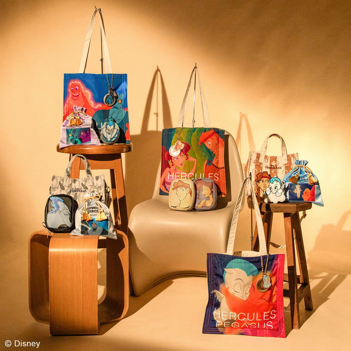 USディズニーストア ヘラクレス ショルダーバッグ cakeworthy DISNEY COLLECTIONヘラクレス/キャンバスミニショルダーバッグ ハデス