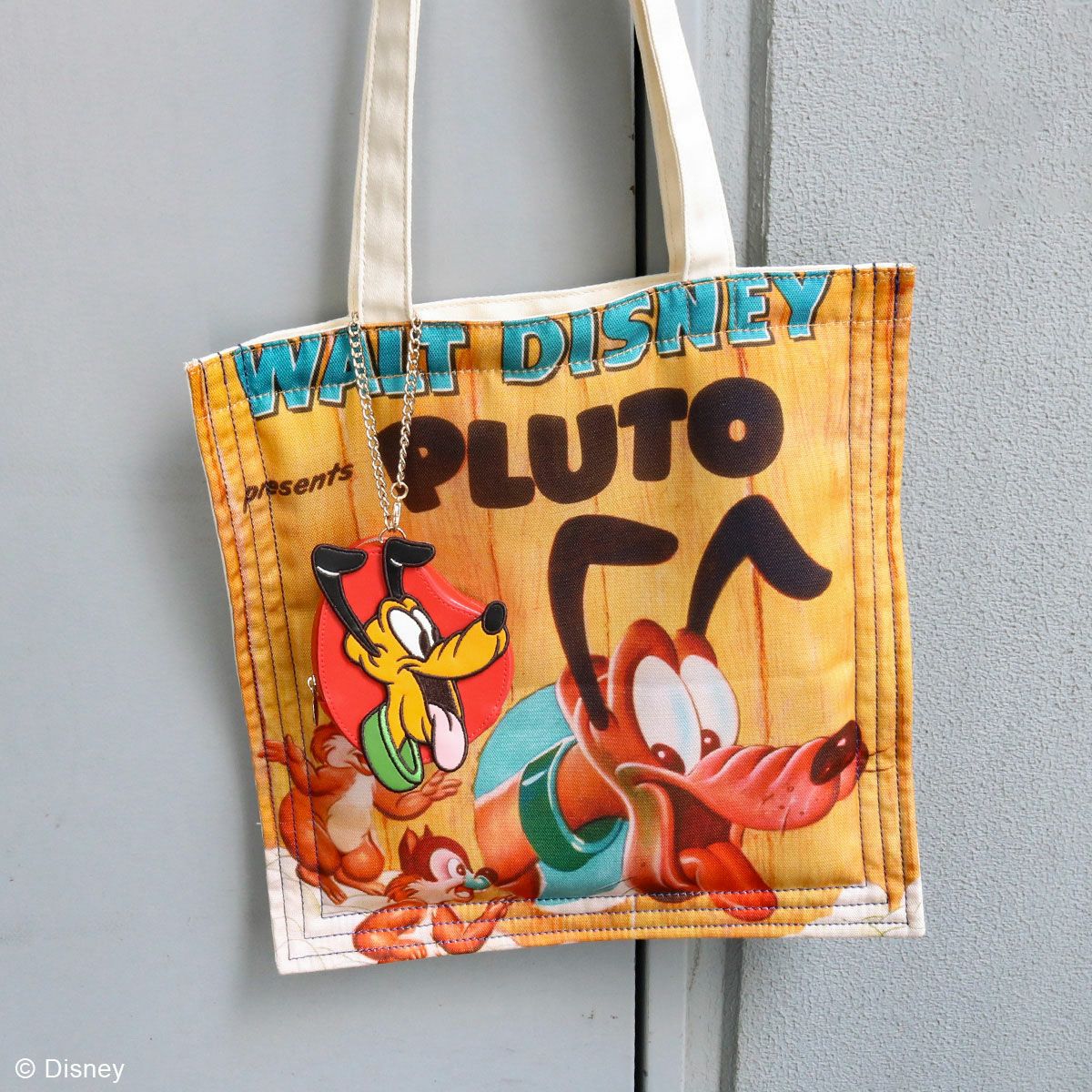 DISNEY COLLECTIONプルート/ポスターアートトートバッグ ブラウン