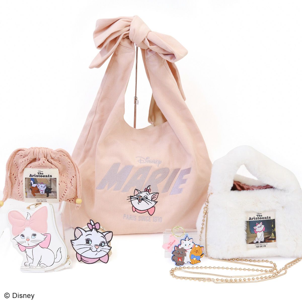 DISNEY COLLECTIONディズニー/リボンハンドルトートバッグ ピンク