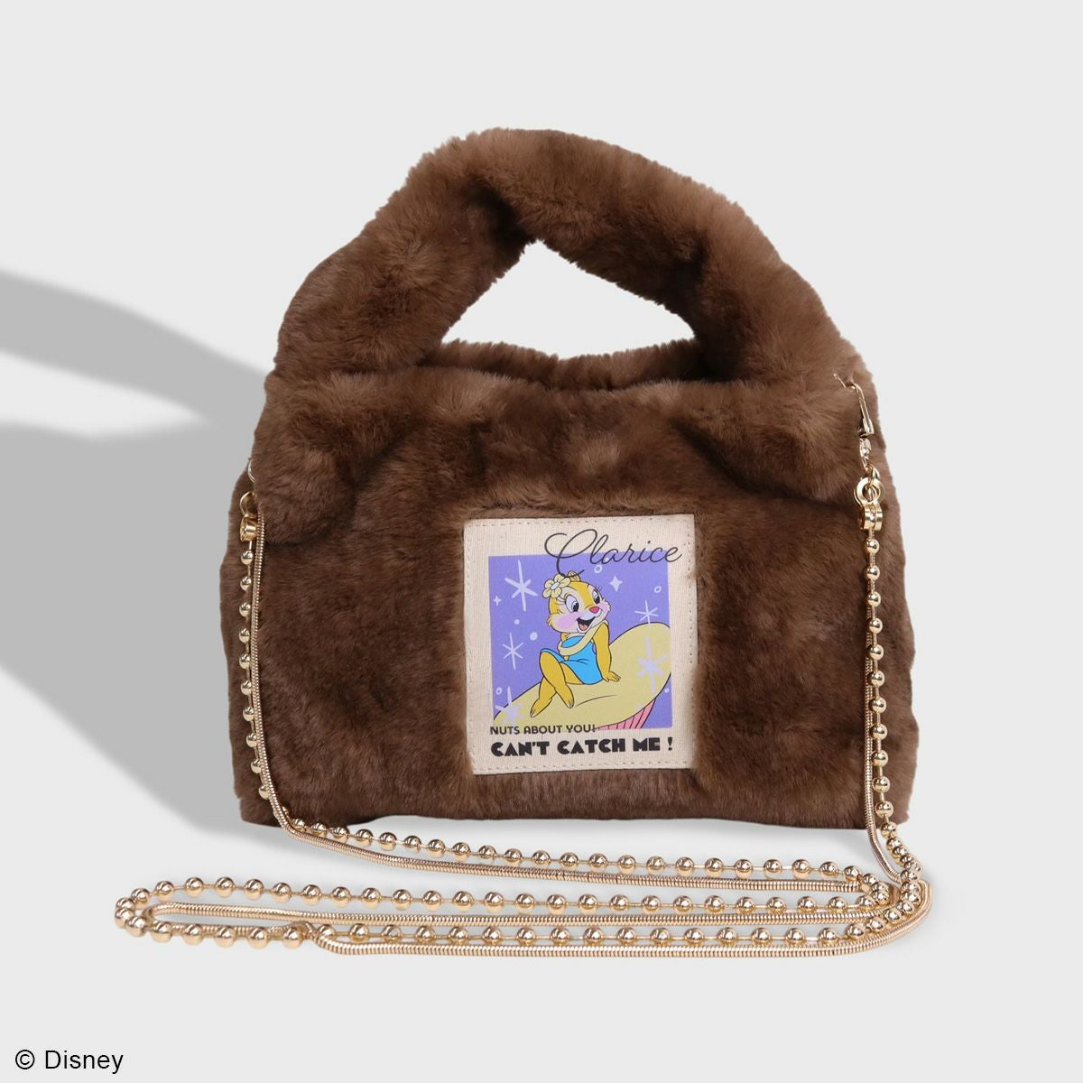 DISNEY COLLECTIONディズニー/ラベルファーショルダーバッグ ブラウン