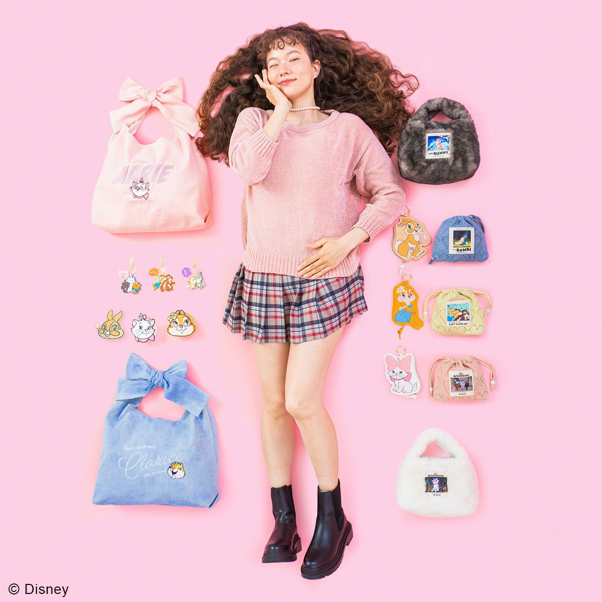 DISNEY COLLECTIONディズニー/ダイカットフラットポーチ ミス・バニー
