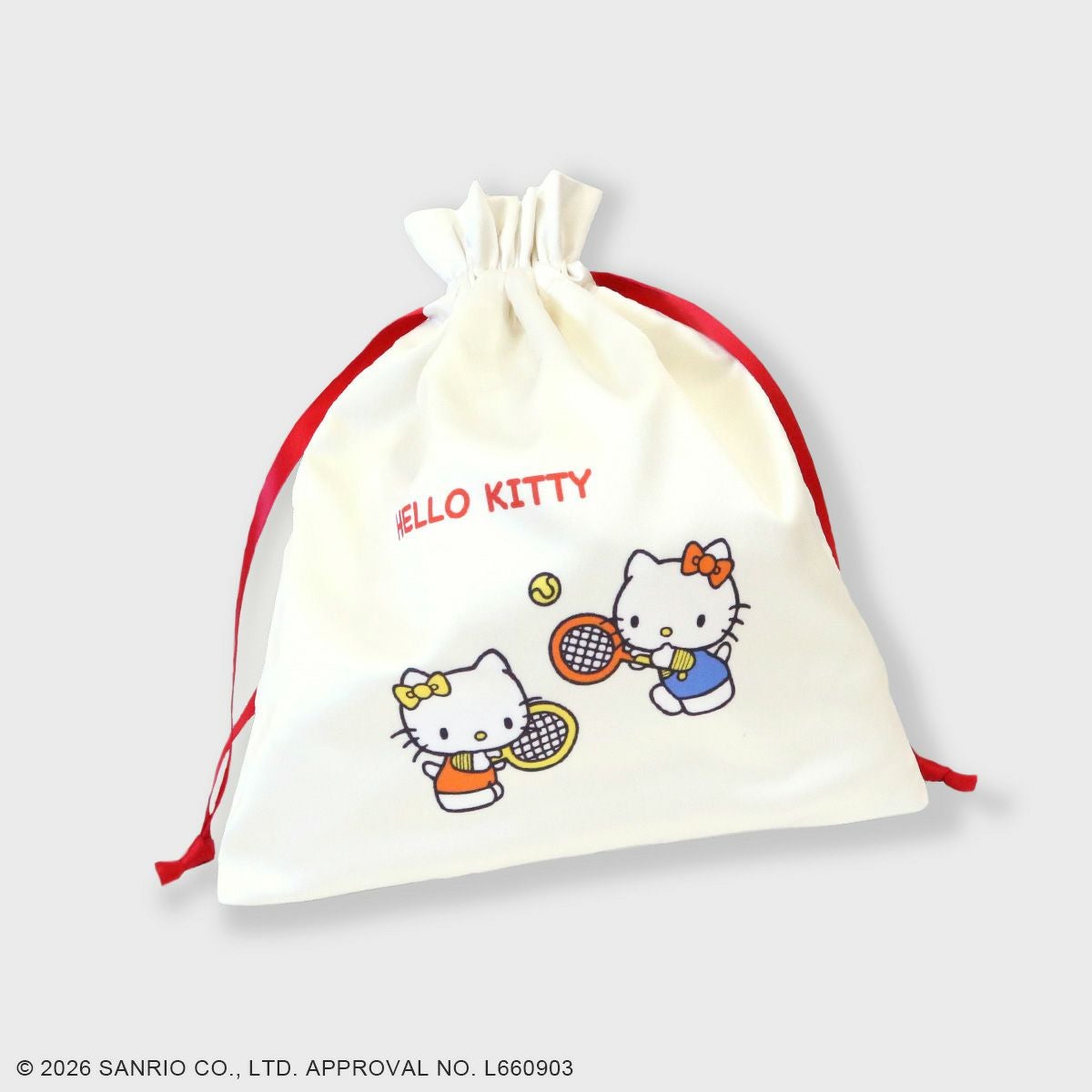 ACCOMMODEサンリオキャラクターズ/フレンズ巾着ポーチ ハローキティ