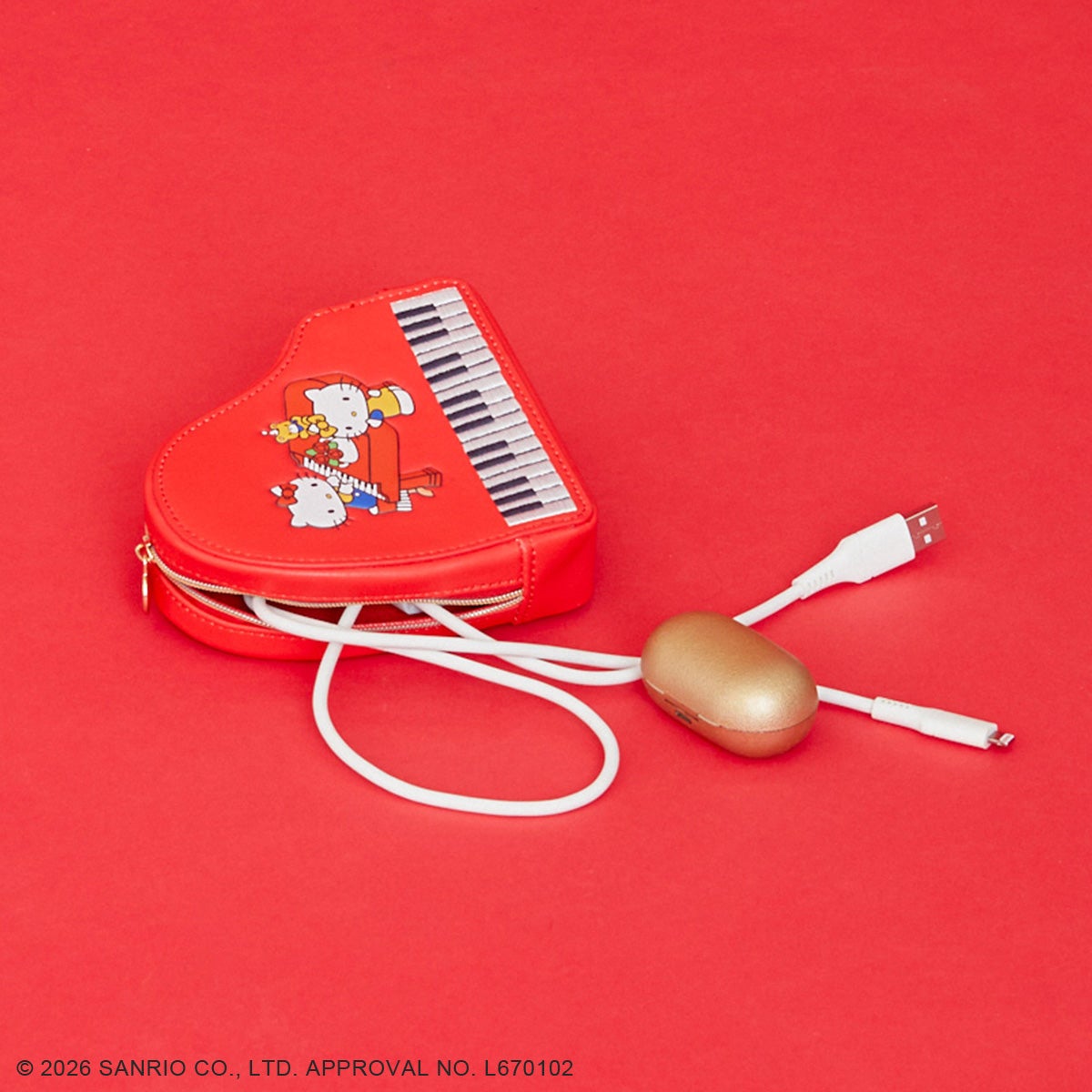sanrioハローキティ/ピアノポーチ レッド | ポーチ | アコモデバッグ