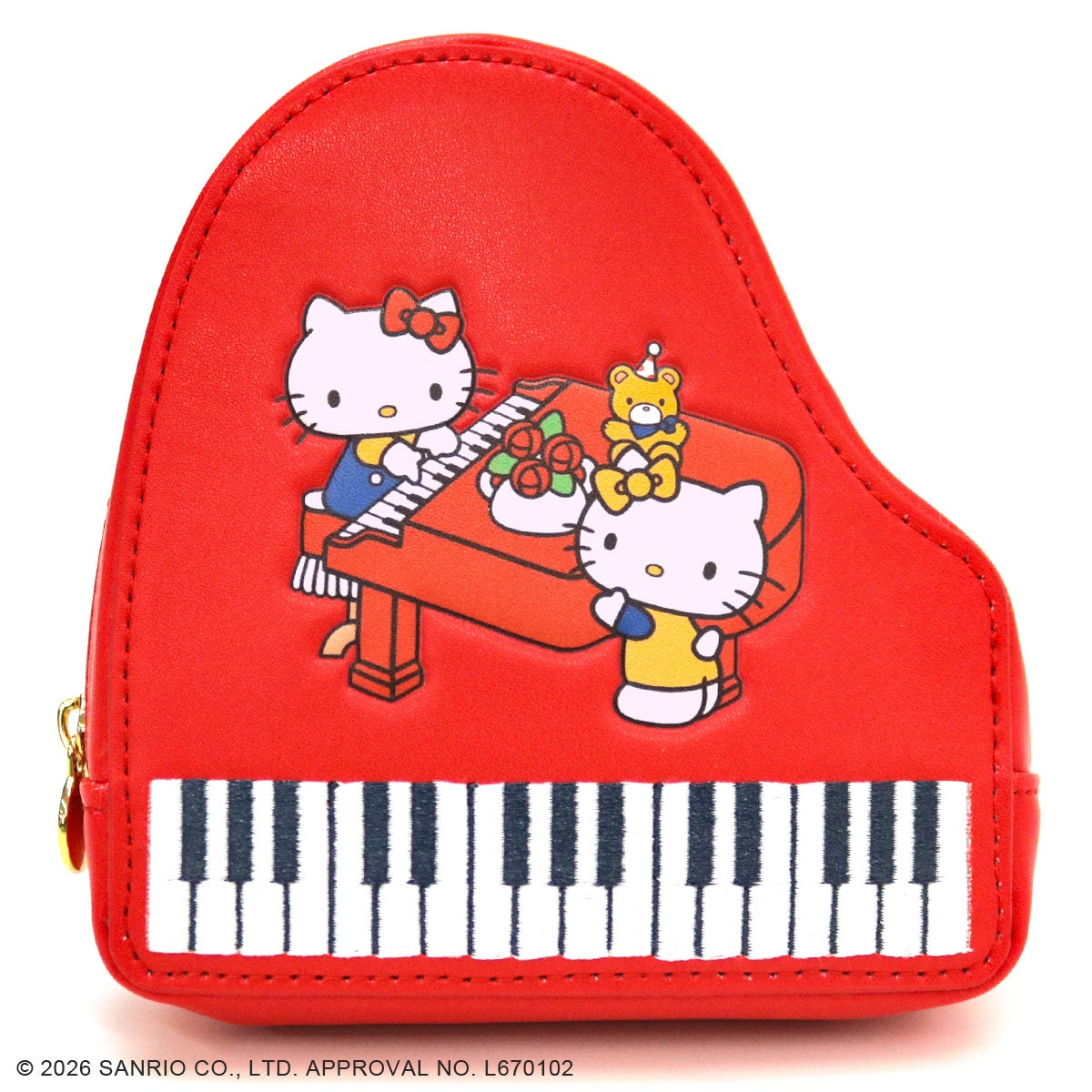 sanrioハローキティ/ピアノポーチ レッド | ポーチ | アコモデバッグ
