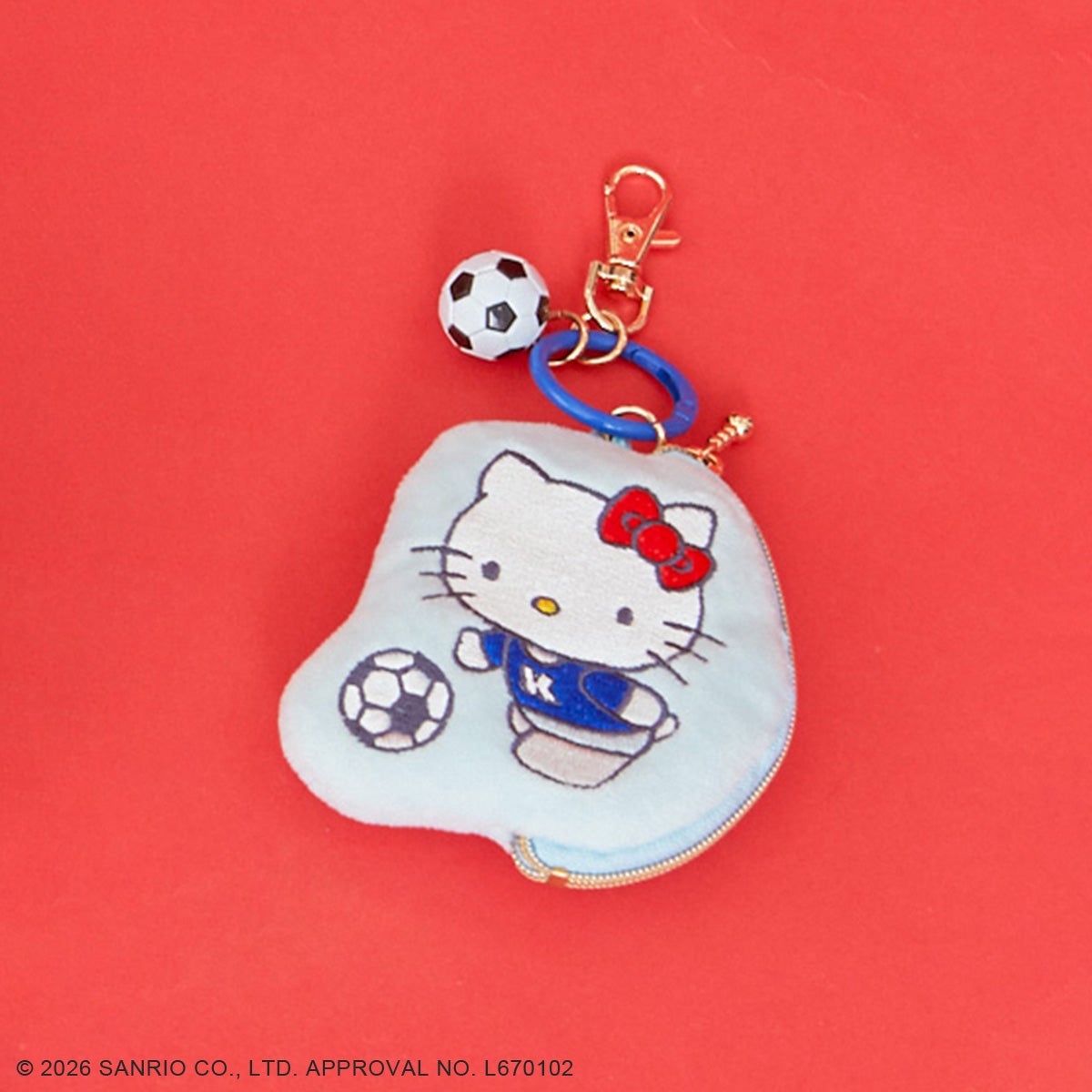 sanrioハローキティ/スポーツミニポーチチャーム サッカー | ポーチ