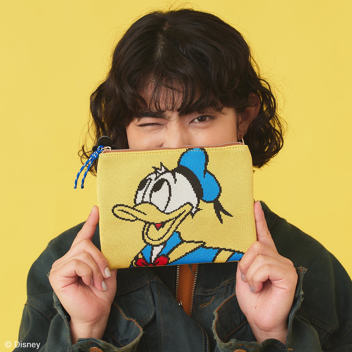 DISNEY COLLECTIONディズニー/フラットニットポーチ ドナルドダック